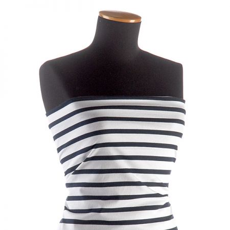 Úplet bavlněný modré pruhy