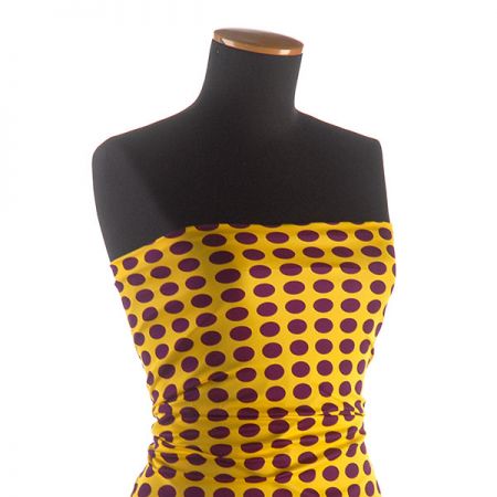 Úplet viskoza puntíky