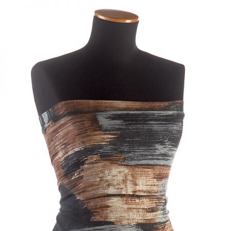 Úplet viskozový abstraktní vzor šedý