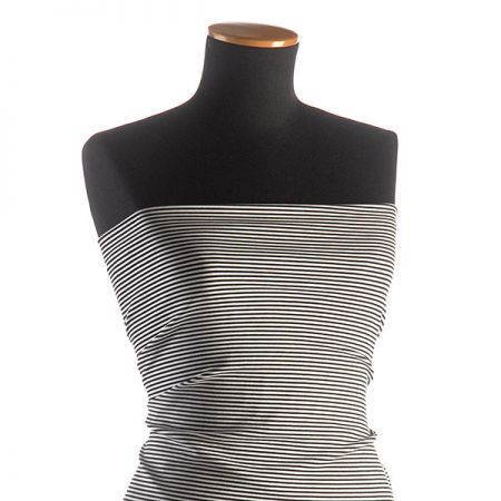 Úplet viskoza směs proužky černé