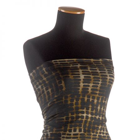 Úplet viskozový matný hadí kůže