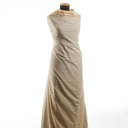 Podšívka žakár pruhy smetanová