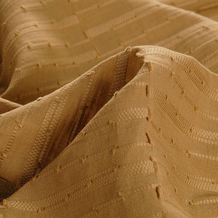 Bavlněný etamín žakár proužky