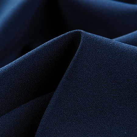 Žoržet šatový oboustranně pružný tmavě modrý