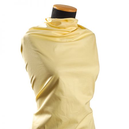 Pružná bavlněná látka pastel žlutá II.jakost