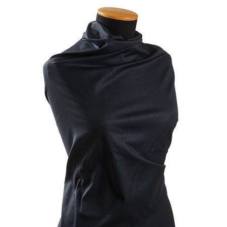 Pružná bavlněná látka tmavě modrá