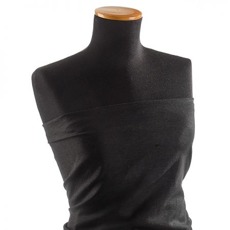 Len pružný směs s viskozou černý