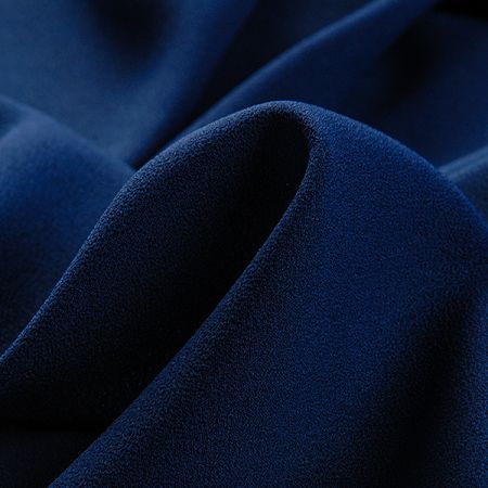 Žoržet pružný jednobarevný tm.modrý