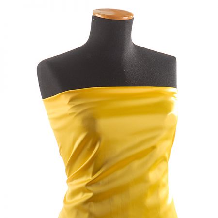 Satén pružný pololesk kanárkově žlutý