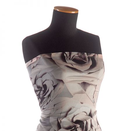 Hedvábí ponge květy růžové