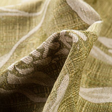 Dekorační látka Buret Plain Flower green apple