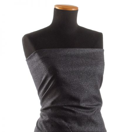 Riflovina pružná lesklá tm. modrá