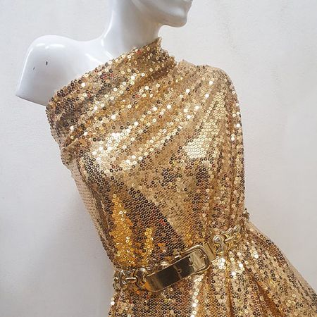 Flitrová třpytivá látka zlatá