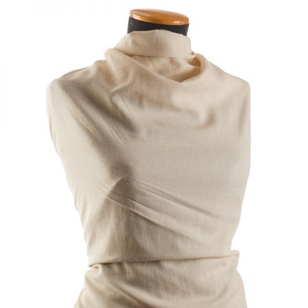 Len střední síly melírový smetanový