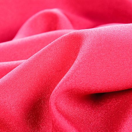 Krepdešín imitace hedvábí sytě růžový