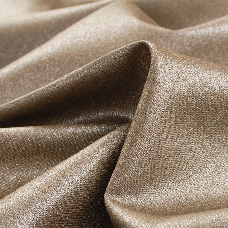 Len pevný se zátěrem polyakrylu lamé olivová