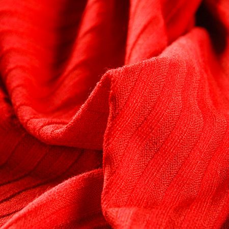 Úplet s žebrovým vzorem červený