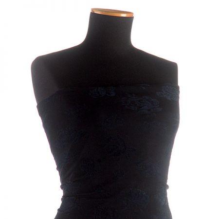 Úplet růže sametový flock tm.modrý