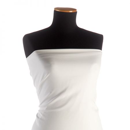 Kostýmová látka oboustranně pružná bílá