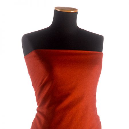 Vlněná látka tvíd kostýmovka červenohnědá