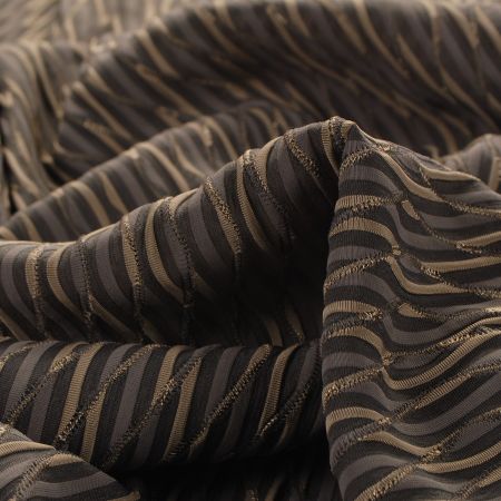 Pletenina s plastickým vzorem khaki šedá