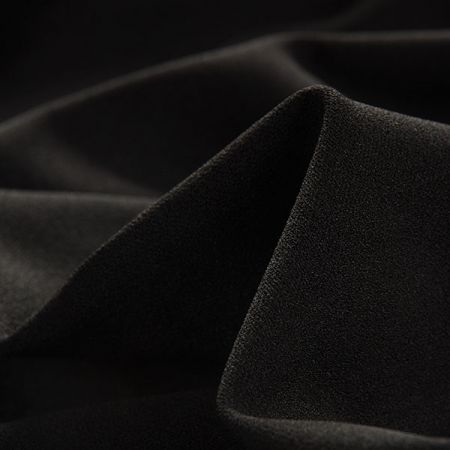 Pletenina úplet scuba crepe oboustranný černá