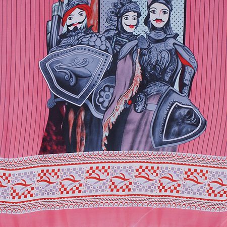 Śála rytířky růžovočervená II.jakost