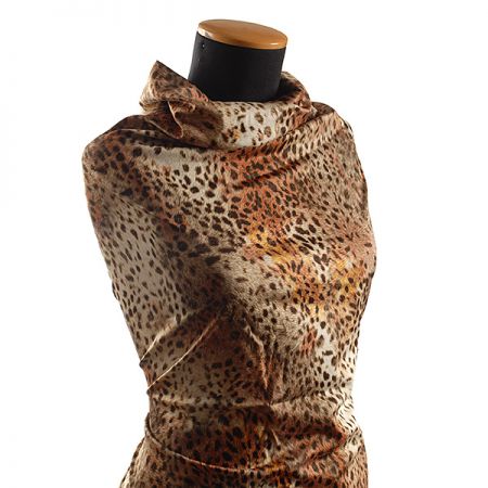 Pružná bavlněná látka zvířecí motiv