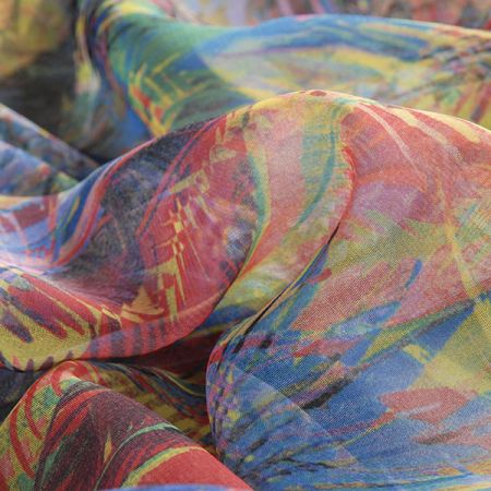 Šifon palmové listy