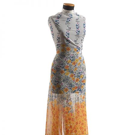 Žoržet rozkvetlá louka bordura