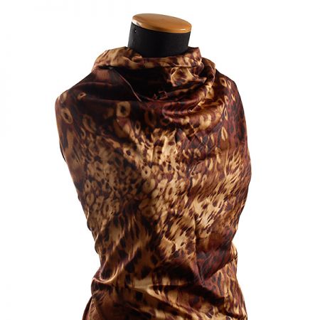 Pružná bavlněná látka zvířecí motiv