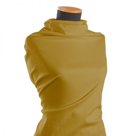 Bavlněná pružná látka olivová