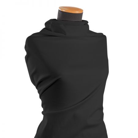 Bavlněná pružná látka tm.hnědá