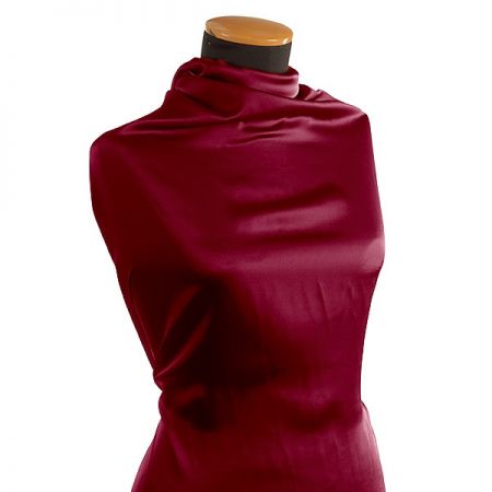 Satén pružný hladký vínový II.jakost