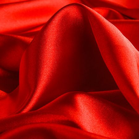 Satén taft pružný tmavě červený