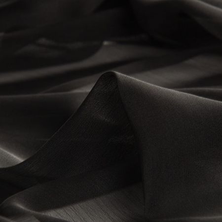 Šifon plise černý