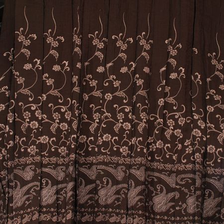 Žakárová látka hnědo/béž II.jakost