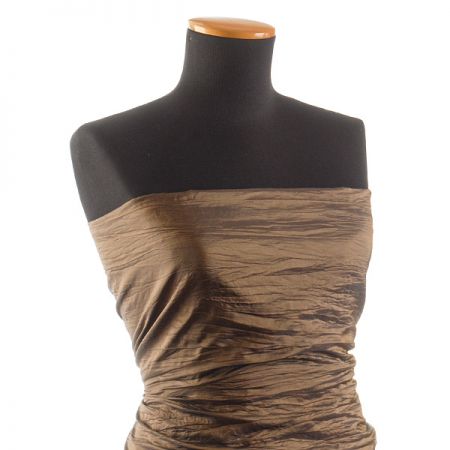 Taft kreš plastický šanžán zlato-černý