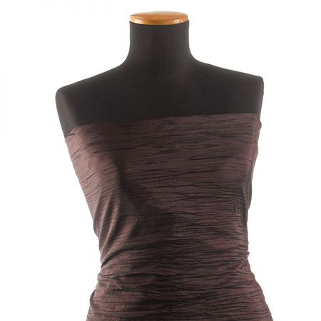 Taft kreš plastický šanžán bordo-černý