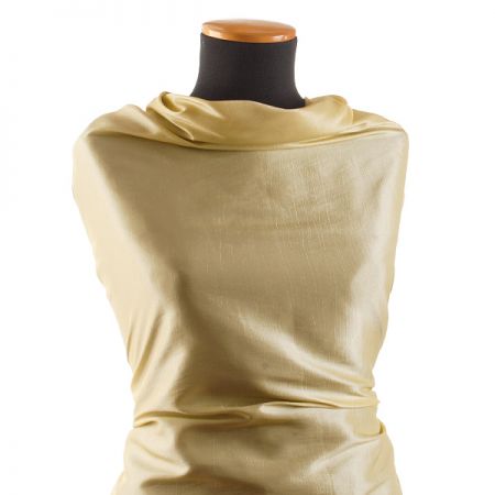 Taft hladký pastel šampáň