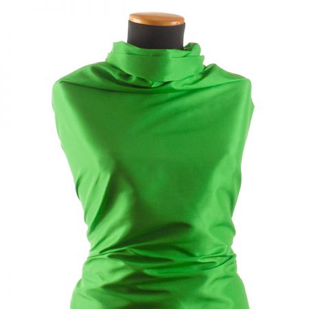 Taft hladký zelený