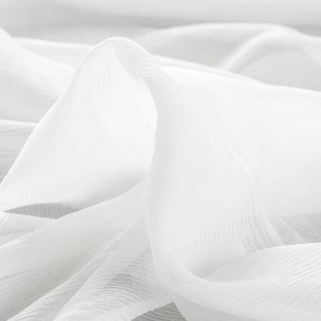 Hedvábný mušelín plise slonová kost