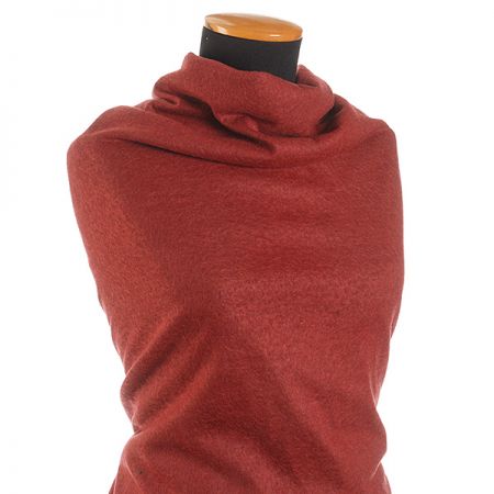 Vlněná pletenina s příměsí lamí vlny hnědovínová 