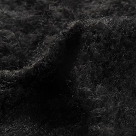 Imitace zvířecí srsti kroucený vlas černá