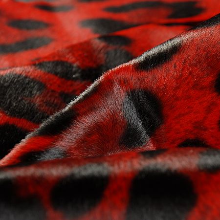 Pravá useň teletina tisk velké skvrny červená 