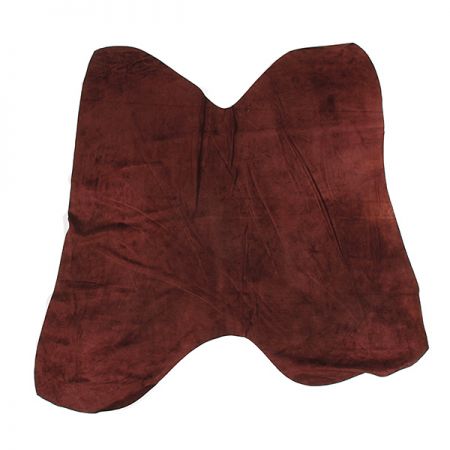 Pravá useň jehnětina semiš tm. hnědá