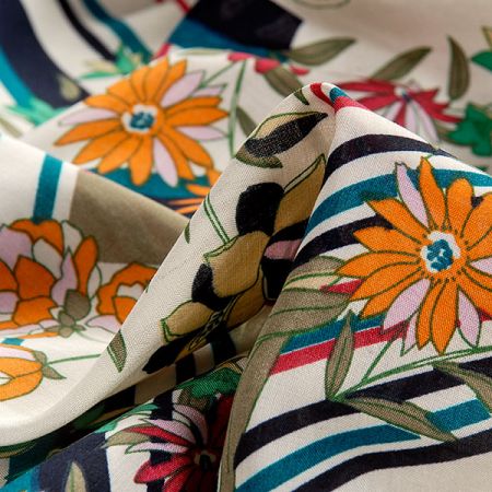 Viskozová šatovka geometrický vzor tyrkysový