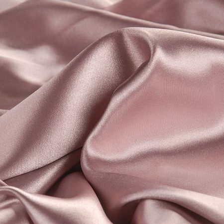 Satén taft pružný starorůžový