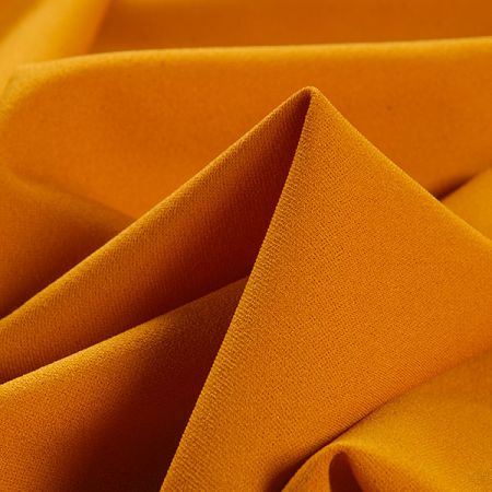 Pletenina úplet scuba crepe oranžový