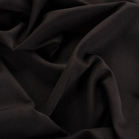 Kostýmová pružná látka imitace lnu temně černá